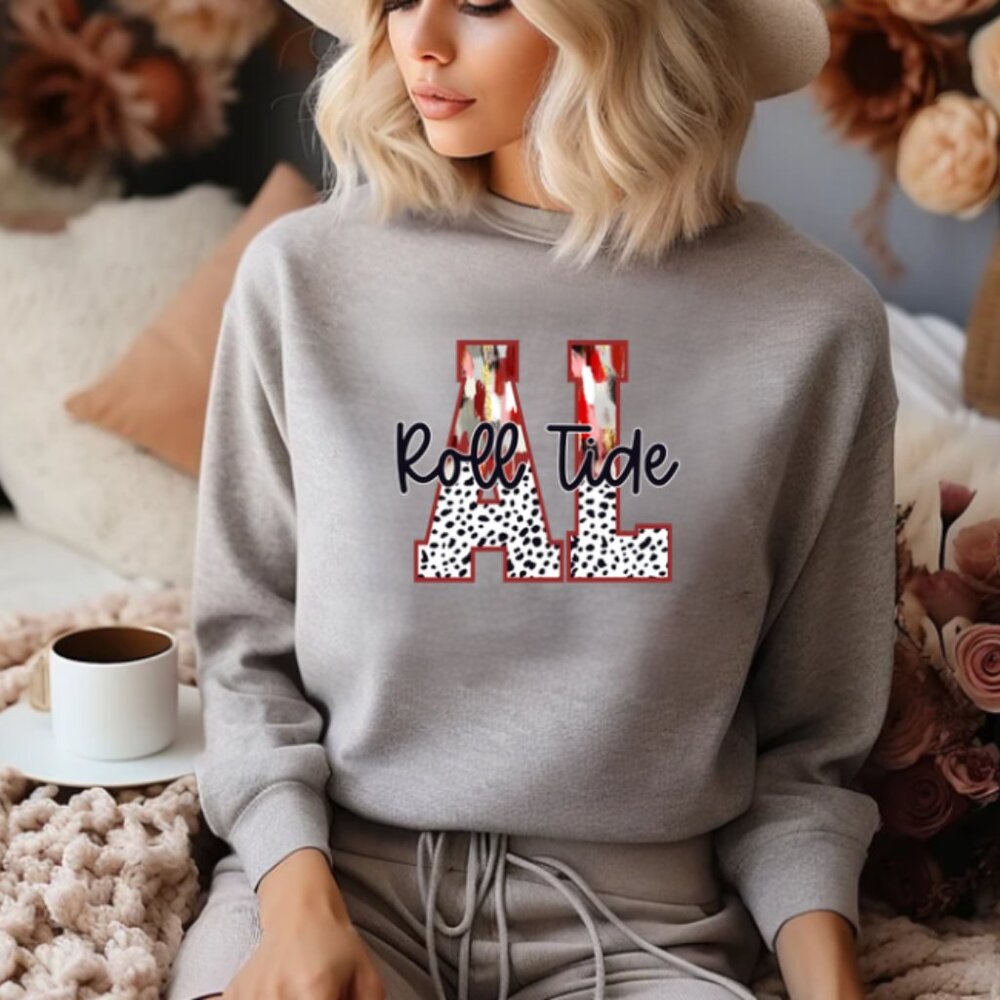 Rolltide AL Sweatshirt  (Color: Sports Gray/New)